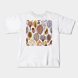 Boho Design with Plants Kids T-Shirt